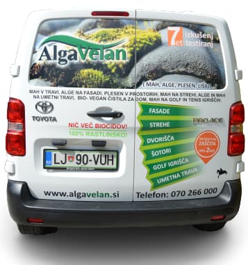 odstranjevanje alg in plesni na fasadi